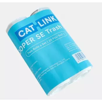CATLINK CL-TB-01 Automātiskās kaķu tualetes atkritumu maisiņi (2 ruļļi, 40 maisiņi) – melns HDPE