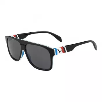 CEBE CBCHIC1 Vīriešu taisnstūra sporta saulesbrilles - matti melns rāmis, pelēkas polikarbonāta lēcas, 3. kategorija (58/18/140 mm)