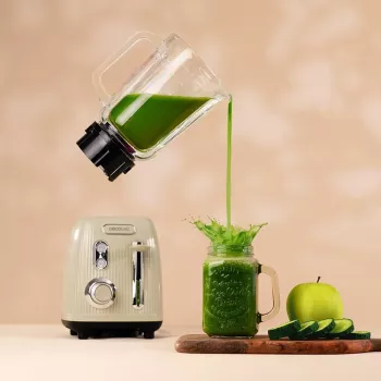Cecotec Blender Power Black Titanium RetroGreen, 1200 W, 1.5 L stikla krūze, zaļš