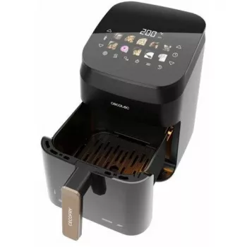 Cecotec Cecofry&Grill Smokin' 4500 Gaisa fritieris ar grilu un smēķētāju, 4,5 L, 1700 W, Melns