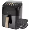 Cecotec Cecofry&Grill Smokin' 4500 Gaisa fritieris ar grilu un smēķētāju, 4,5 L, 1700 W, Melns
