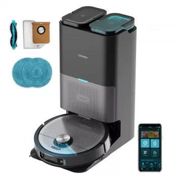 Cecotec Conga 20090 ProAI InfinitySoap Cut&Spa robotu putekļsūcējs un mops ar pašiztukšošanās bāzi