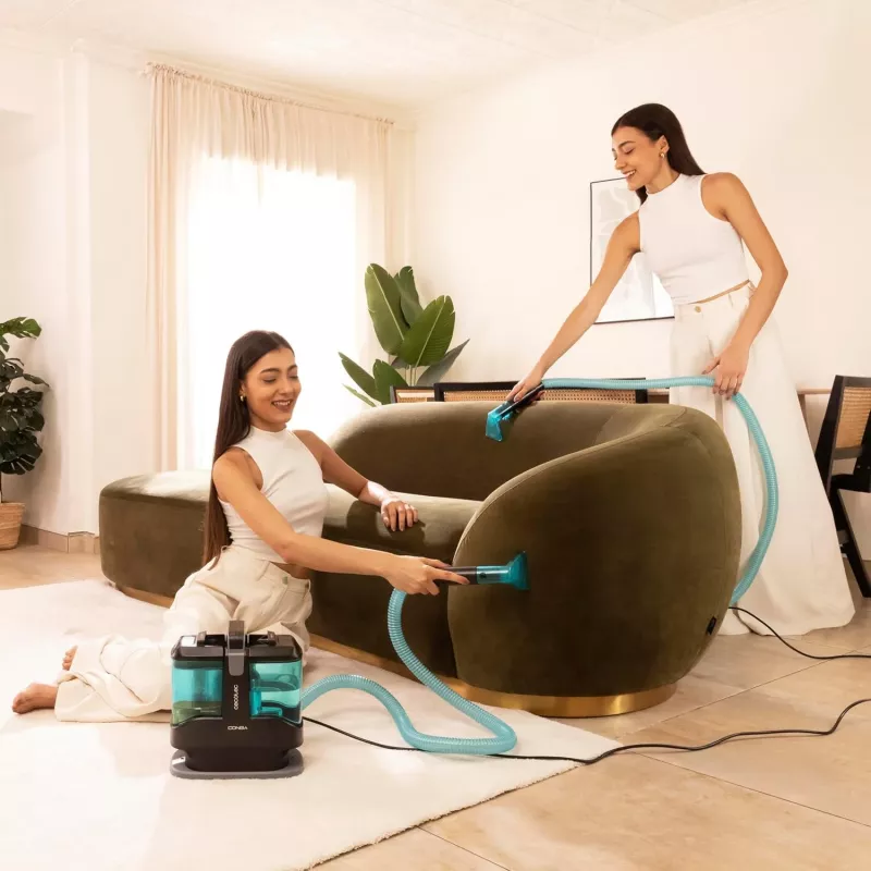 Cecotec Conga 3000 paklāju un plankumu tīrītājs Max mīksto mēbeļu tīrītājs, 450 W, 10 kPa sūkšana, 1.2 L tīrā ūdens tvertne