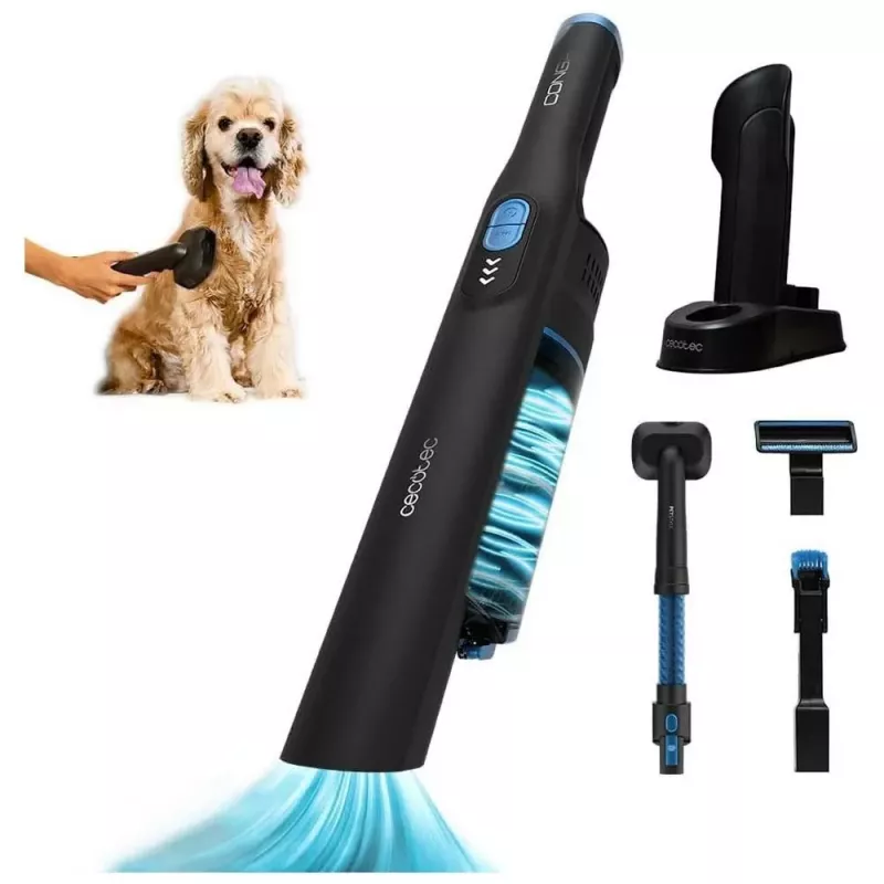 Cecotec Conga Rockstar Micro+ Animal Bezvadu Rokas Putekļsūcējs, 200 W, 16,8 V, 40 min Darbības Laiks, Melns