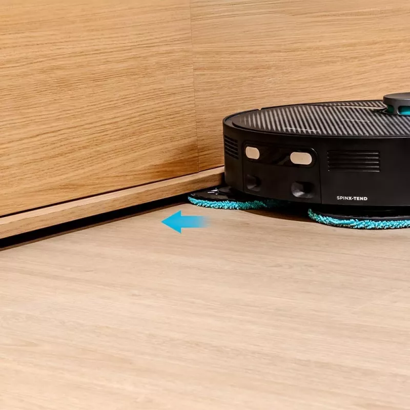 Cecotec Conga X70 Robotu putekļsūcējs, 15000 Pa, 5200 mAh, 240 min, Slapjā&Sausā, Melns