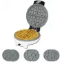 Cecotec Fun Gofrestone 3in1 Vafeļu gatavotājs | 700 W | 3 maināmas plāksnes vafelēm, smalkmaizītēm, donutiem | Nepiedegošs Gofrestone pārklājums | Balts