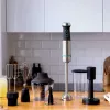 Cecotec Power TitanBlack 1200 XL PerfectCream&Crush rokas blenderis, 1200 W, nerūsējošais tērauds/melns