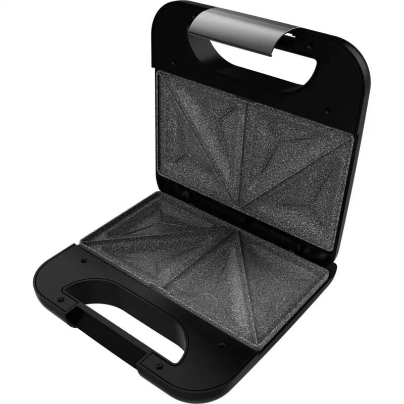 CECOTEC Rock'nToast Classic+ Sviestmaižu gatavotājs (nerūsējošais tērauds/melns, 800 W, 2 personām)