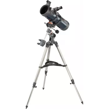 Celestron Astromaster 130EQ Reflektora teleskops 33x Melns, Zils, Pelēks