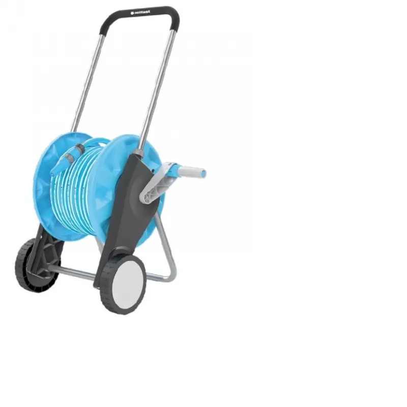 CELLFAST Compact 3/4 inch 20m Mobile Hose Cart with Hose, Grey/Orange