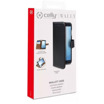 CELLY WALLY maciņa futrālis Samsung Galaxy A26 5G, melns