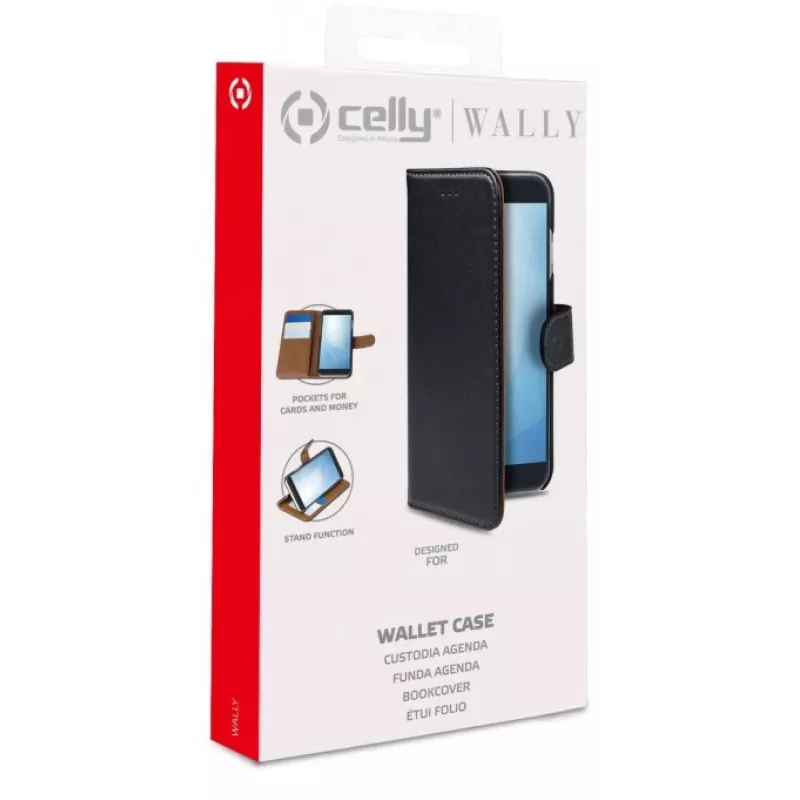 CELLY WALLY maciņa futrālis Samsung Galaxy A26 5G, melns