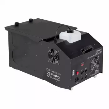 CentoLight Zephiro 1500 zemas miglas mašīna - 1500W zemas miglas ģenerators ar DMX, bezvadu tālvadību, 2.5L tvertni