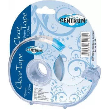 Centrum caurspīdīgā līmlente ar dozatoru 19mm x 33m