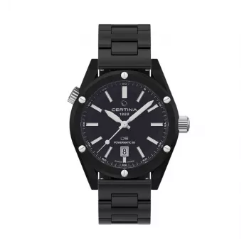 CERTINA DS Action Diver Automātiskais 43mm Melns Ciparnīca NATO Siksniņa Vīriešu Pulkstenis C041407390510