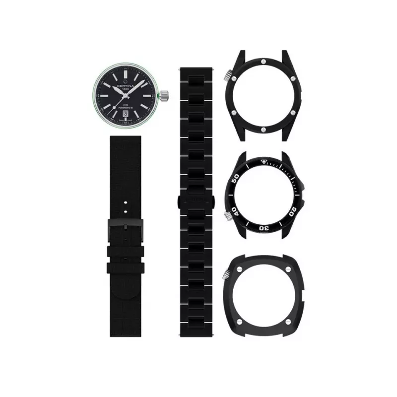 CERTINA DS Action Diver Automātiskais 43mm Melns Ciparnīca NATO Siksniņa Vīriešu Pulkstenis C041407390510