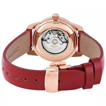 CERTINA DS Caimano Sieviešu Pulkstenis 29mm Nerūsējošais Tērauds Pērļu Mātītes Ciparnīca