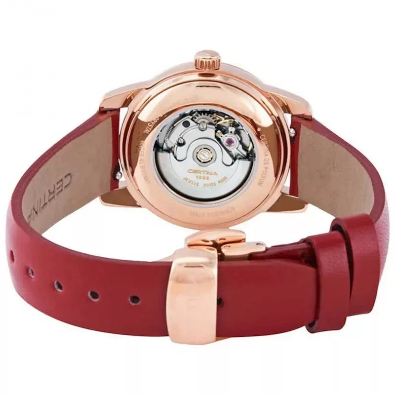 CERTINA DS Caimano Sieviešu Pulkstenis 29mm Nerūsējošais Tērauds Pērļu Mātītes Ciparnīca
