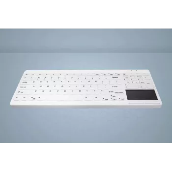 CHERRY Active Key MedicalKey AK-C7412 Vadu USB tastatūra Vācu QWERTZ izkārtojums Balta Dezinficējama IP68