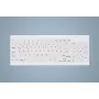 CHERRY Contour Active Key QuickClean AK-C7012 vadu tastatūra, melna, QWERTY, USB, CHERRY SX šķērveida tehnoloģija, 105 taustiņi, plāns dizains, dezinficējama virsma