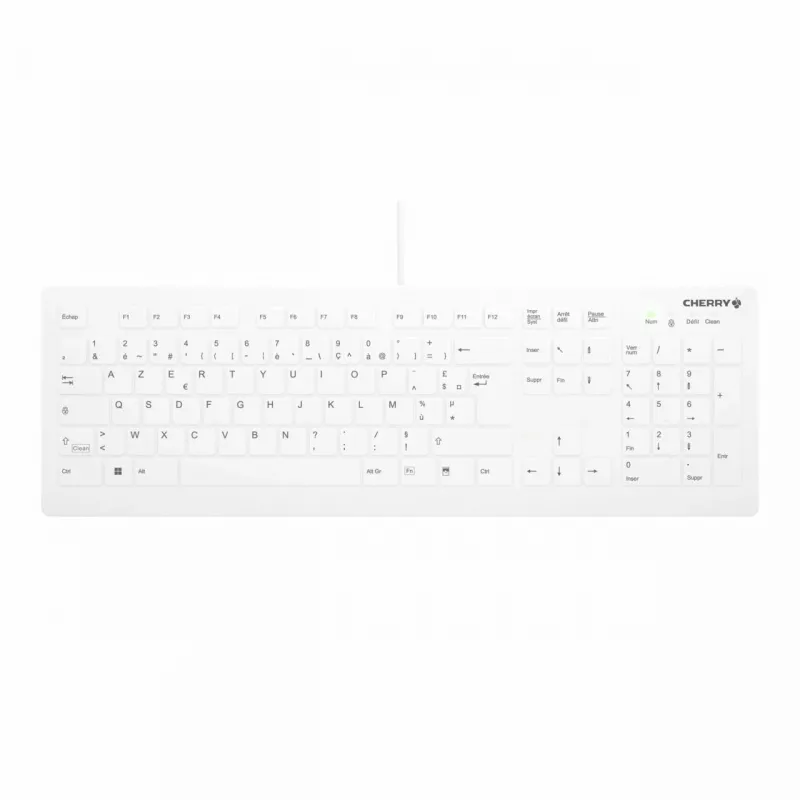 Cherry Contour Active Key QuickClean AK-C8112 medicīniskā USB tastatūra - balta