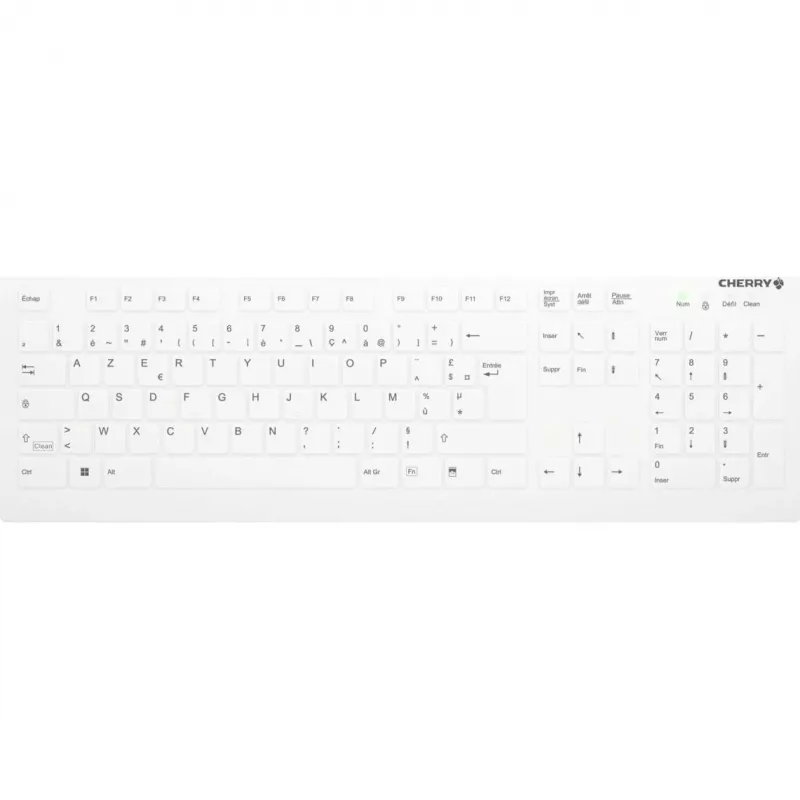 Cherry Contour Active Key QuickClean AK-C8112 medicīniskā USB tastatūra - balta
