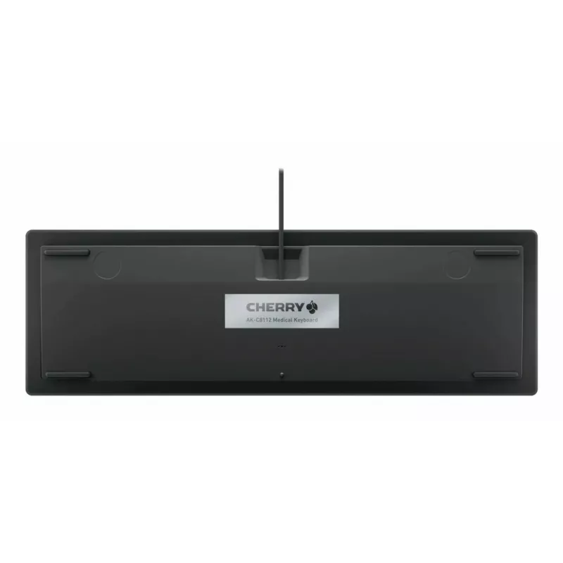 CHERRY Contour Design Active Key AK-C8112 pilna izmēra vadu USB tastatūra, šķērsslēdzis, QWERTZ izkārtojums, melna
