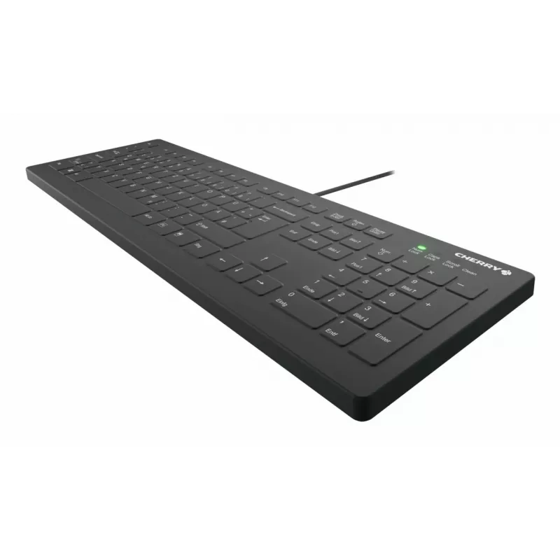 CHERRY Contour Design Active Key AK-C8112 pilna izmēra vadu USB tastatūra, šķērsslēdzis, QWERTZ izkārtojums, melna