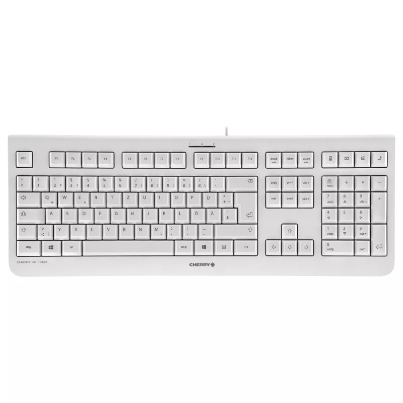 Cherry KC 1000 Keyboard - Pan Nordic - Light Grey