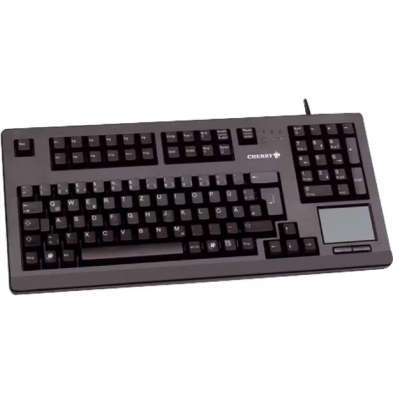 CHERRY MX11900 TouchBoard kompakta mehāniskā tastatūra ar trackball, USB, US QWERTY, melna