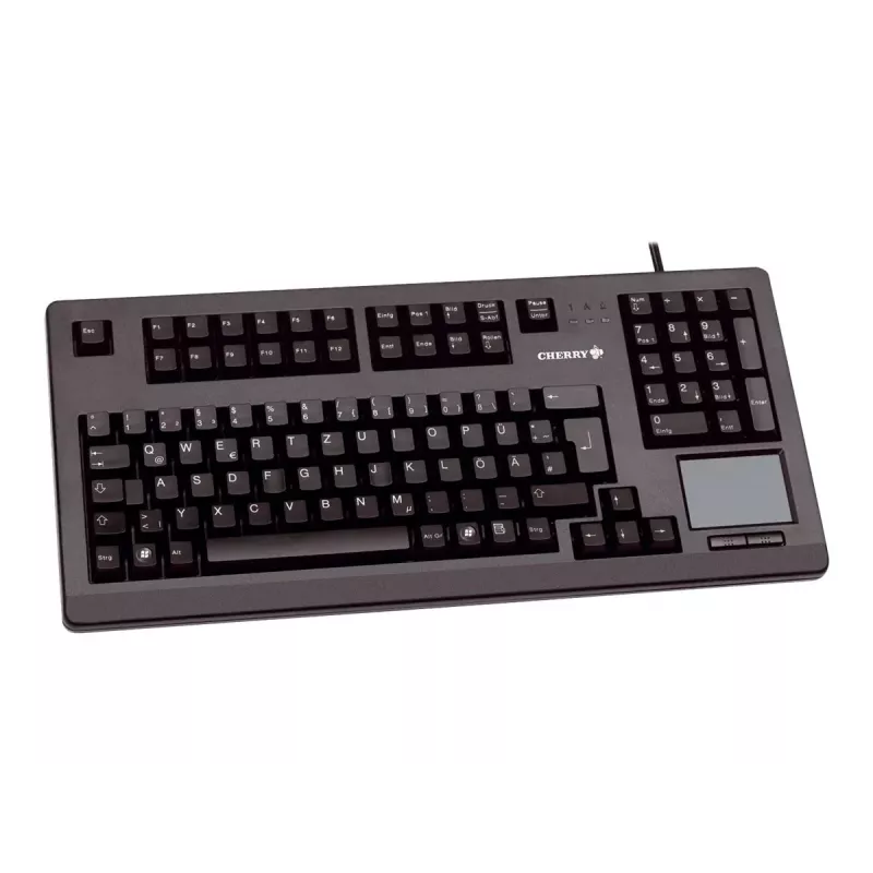 CHERRY MX11900 TouchBoard kompakta mehāniskā tastatūra ar trackball, USB, US QWERTY, melna