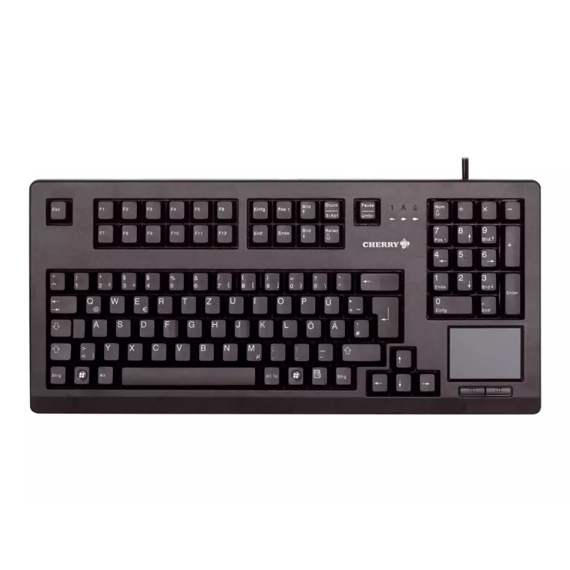 CHERRY MX11900 TouchBoard kompakta mehāniskā tastatūra ar trackball, USB, US QWERTY, melna