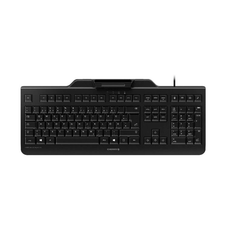 Cherry SECURE BOARD 1.0 vadu tastatūra ar NFC lasītāju, UK izkārtojums, melna