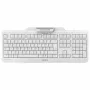 CHERRY Smart Board 1150 KB RSFlat vadu mehāniskā tastatūra ar MSR, USB, pilna izmēra, balta (QWERTZ)