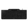 CHERRY SMART BOARD 1150 vadu klaviatūra ar iebūvētu viedkartes lasītāju, USB, QWERTY, melna JK-A1150EU-2