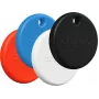 Chipolo POP – Bluetooth izsekotājs ar nomaināmu bateriju iOS un Android ierīcēm, 4 komplekts - melns, balts, sarkans, zils