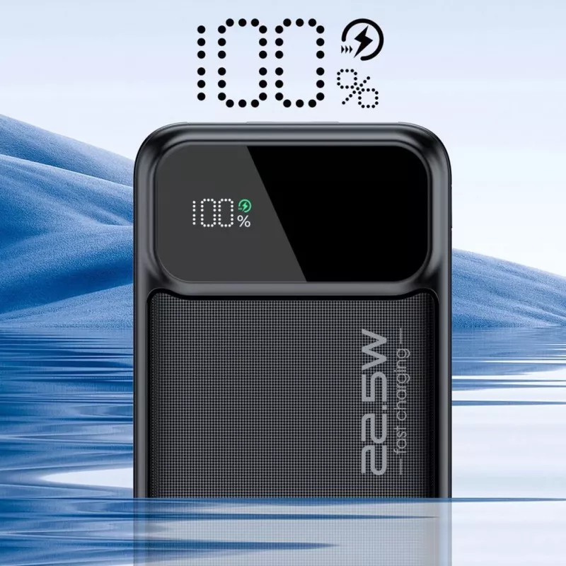 CHOETECH Power Bank 30000 mAh Melns
