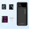 CHOETECH Power Bank 30000 mAh Melns