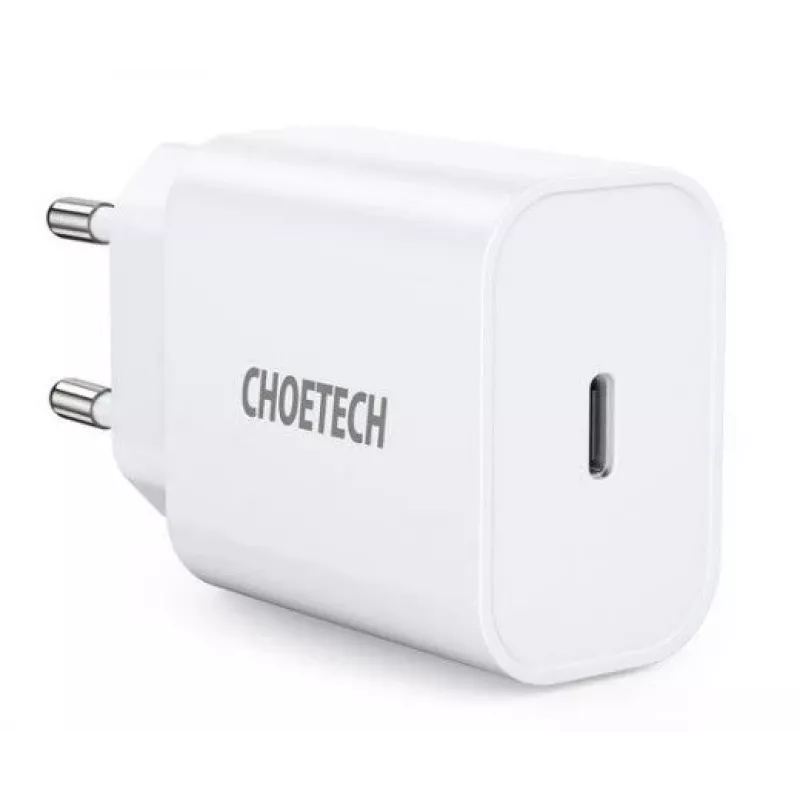 CHOETECH USB Wall Charger Type-C PD 20W White