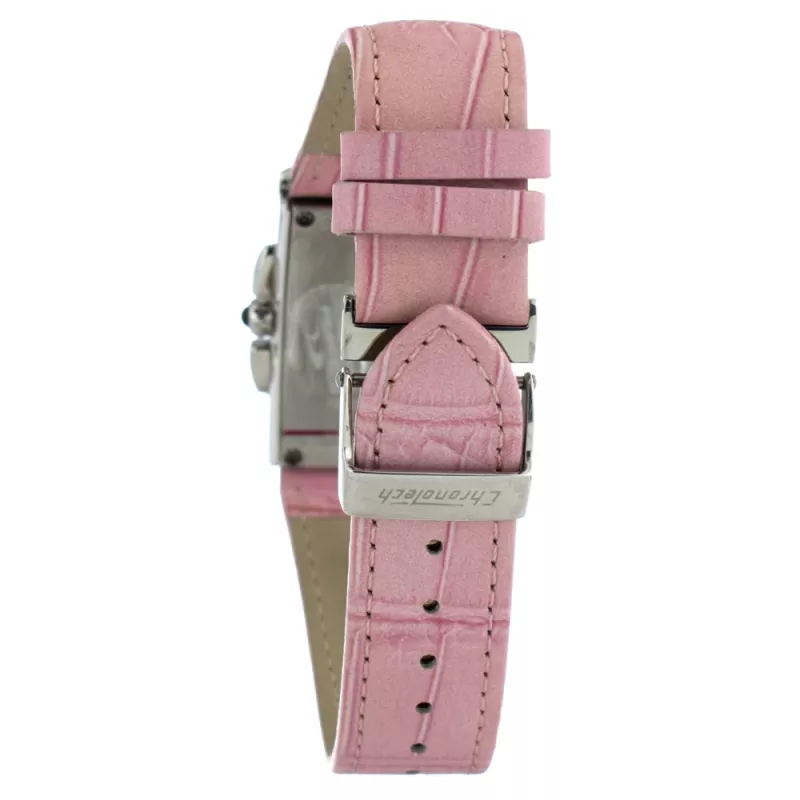 CHRONOTECH CT7018B-02S Sieviešu analogais kvarca pulkstenis 30mm balta ādas siksniņa