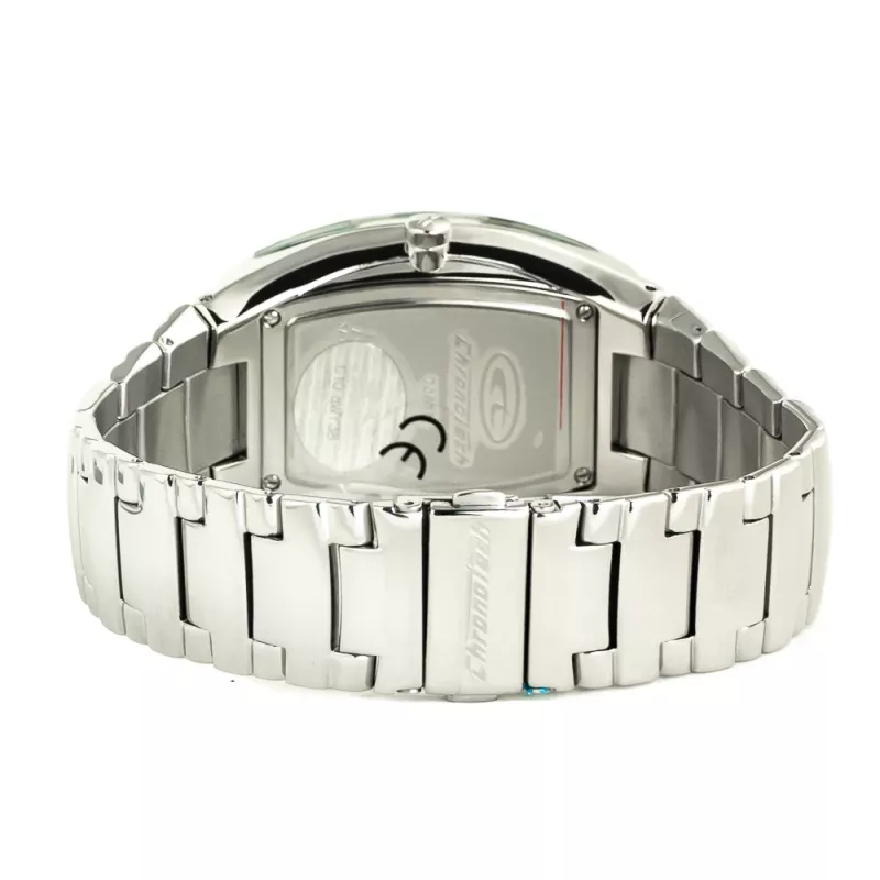 CHRONOTECH CT7065M-02M Vīriešu analogais kvarca pulkstenis 36mm Nerūsējošais tērauds Melns ciparnīca Sudraba aproce