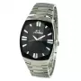 CHRONOTECH CT7065M-02M Vīriešu analogais kvarca pulkstenis 36mm Nerūsējošais tērauds Melns ciparnīca Sudraba aproce