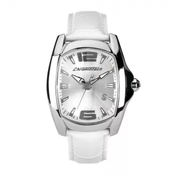 CHRONOTECH CT7107M06 Vīriešu analogais kvarca pulkstenis 40mm melns ciparnīca ādas siksniņa