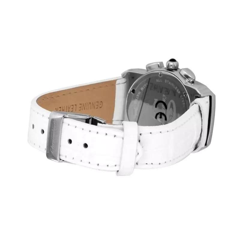 CHRONOTECH CT7280M-06 Vīriešu kvarca analogais pulkstenis 38mm Nerūsējošais tērauds Melns ciparnīca Ādas siksniņa