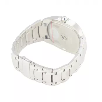 CHRONOTECH MAN CT7988M-65M Analogais kvarca pulkstenis 41mm Nerūsējošais tērauds Melns ciparnīca Sudraba Milānas aproce
