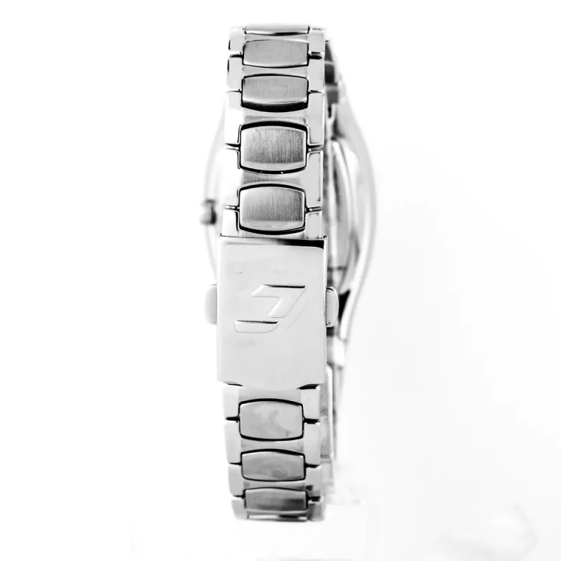 CHRONOTECH Woman CT7932L-52M Kvarca analogais pulkstenis 28 mm Nerūsējošā tērauda sieta aproce Sudrabs