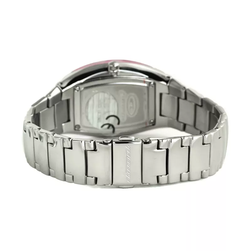 CHRONOTECH Sieviešu kvarca analogais pulkstenis CT7065L-25M 30mm Sudraba nerūsējošā tērauda sieta aproce