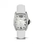 CHRONOTECH Sieviešu kvarca analogais pulkstenis CT7988LS09 30mm Balts ciparnīca Balta ādas siksniņa
