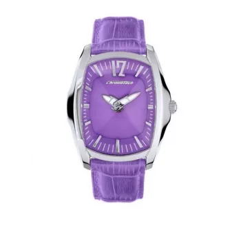 CHRONOTECH Sieviešu pulkstenis CT7219L07 30mm Balta ādas siksniņa