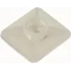 CIMCO kabeļu saišu stiprinājuma pamatne 27x27 mm dabīga PA66 līmes/skrūvju stiprinājums kabeļu saitēm līdz 9 mm 181384